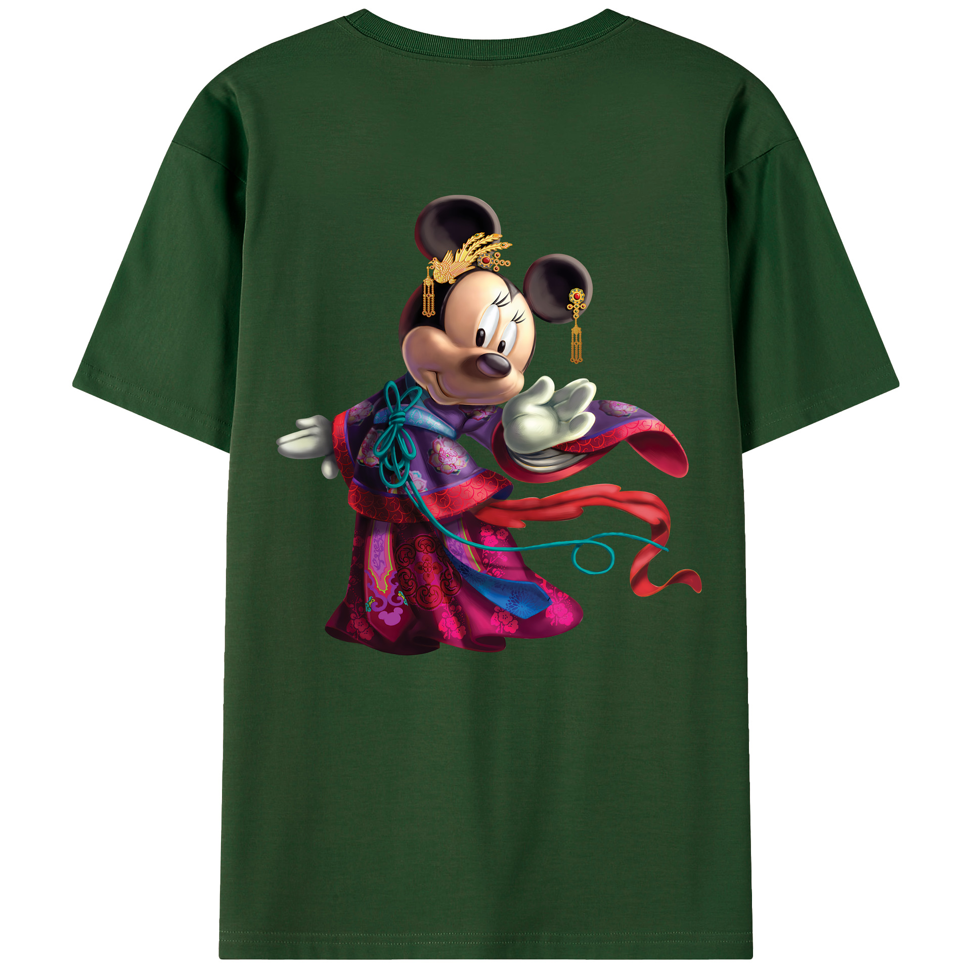 （画像用） ミッキーマウス Mickey Mouse 綿100％半袖Tシャツ（背面プリント）